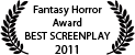 Fantasy Horror Award Best Screenplay 2011